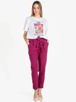 Solada T-shirt donna oversize con stampa fiori