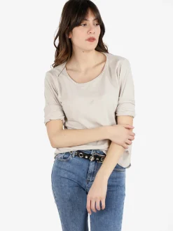 Solada T-shirt donna oversize a maniche lunghe