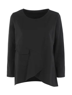 Solada T-shirt donna oversize con taschino