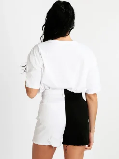 Solada T-shirt donna oversize con strass