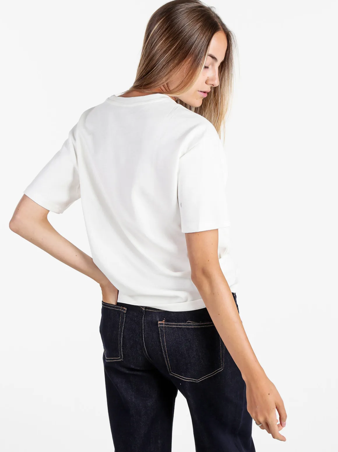Solada T-shirt donna oversize in cotone - bianco