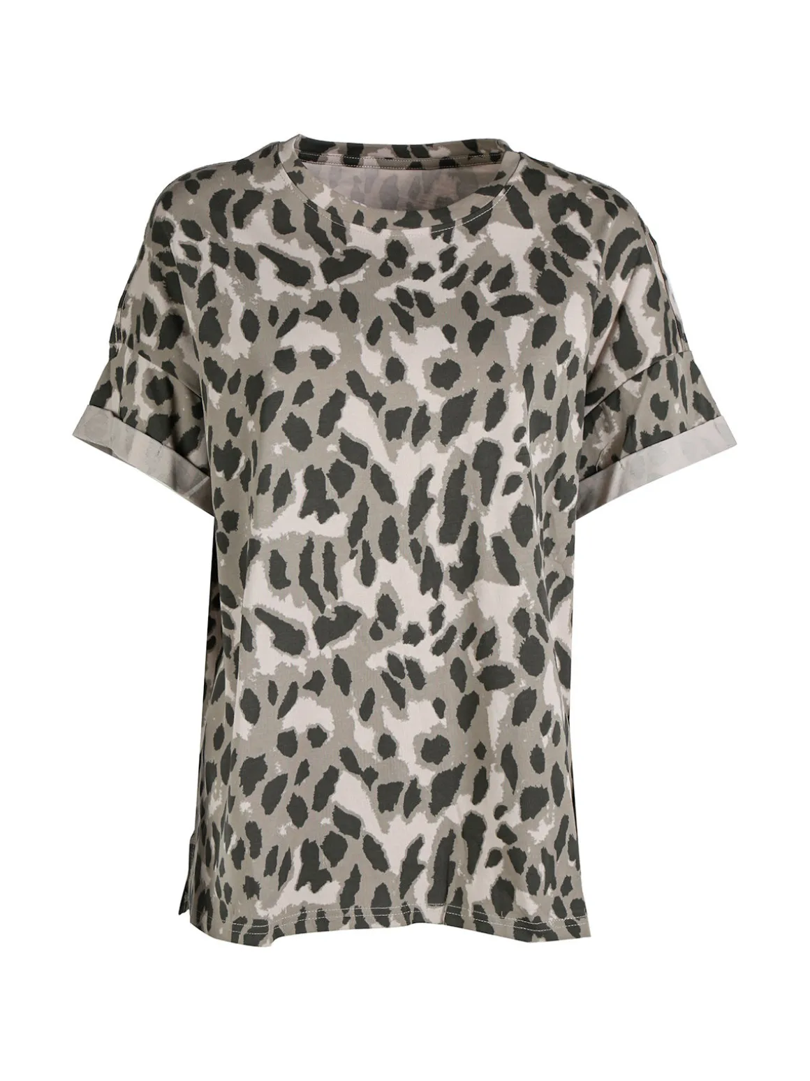 Solada T-shirt donna ovesize con stampa animalier