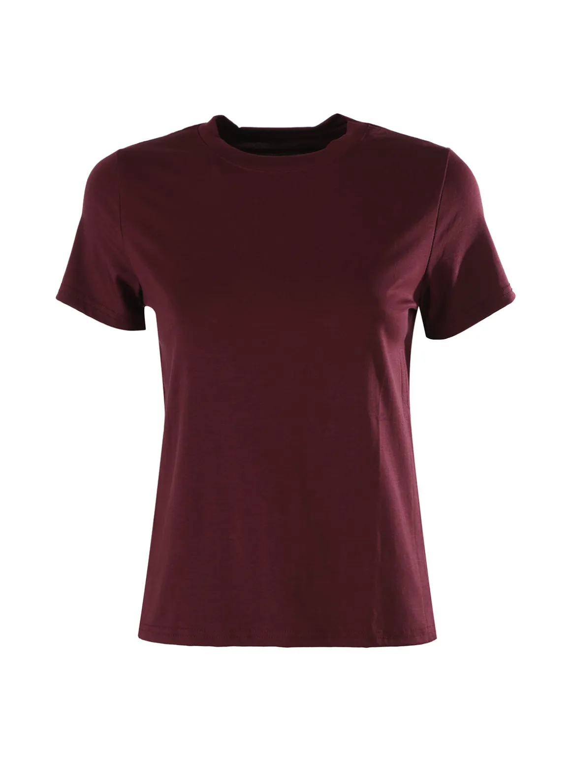 Solada T-shirt girocollo da donna - bordeaux