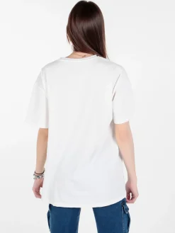 Solada T-shirt girocollo da donna con stampa e dettagli strass