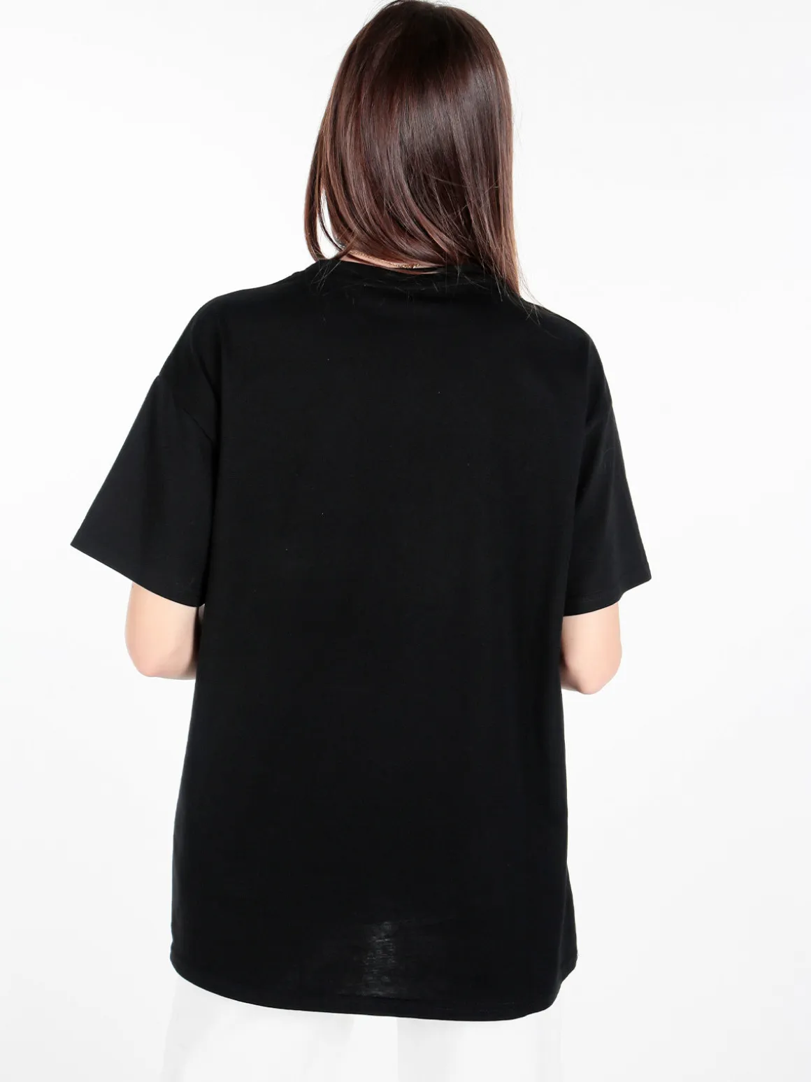 Solada T-shirt girocollo da donna con stampa e dettagli strass