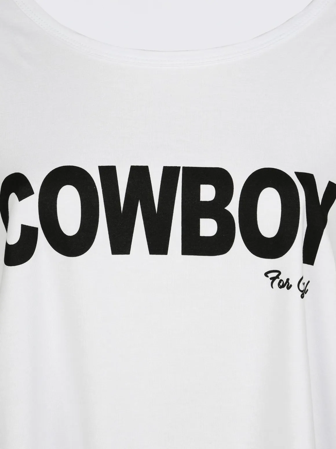 Solada T-shirt in cotone con scritta taglie forti