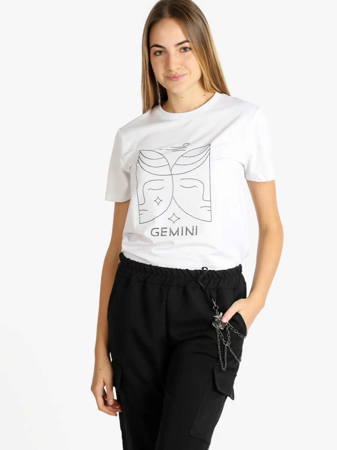 Solada T-shirt manica corta donna segno zodiacale Gemelli