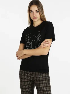 Solada T-shirt manica corta donna segno zodiacale Toro