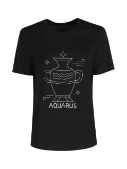 Solada T-shirt manica corta donna segno zodiacale Acquario