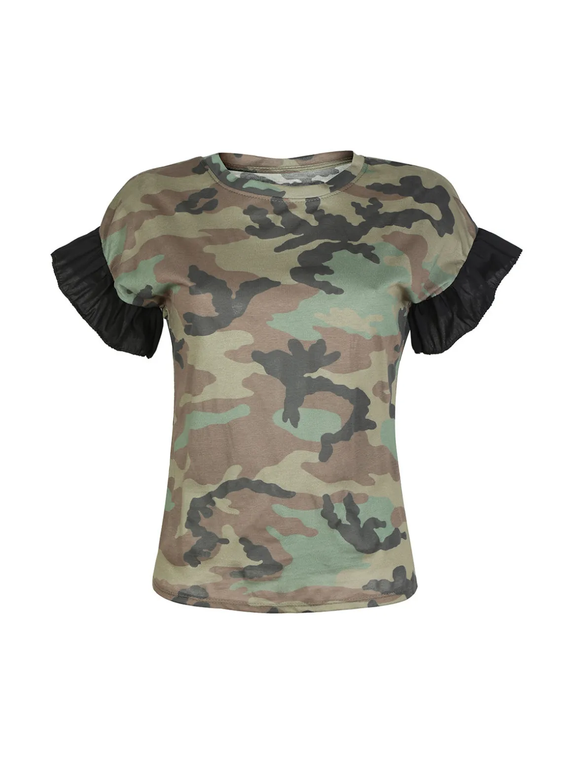 Solada T-shirt manica corta mimetica da donna
