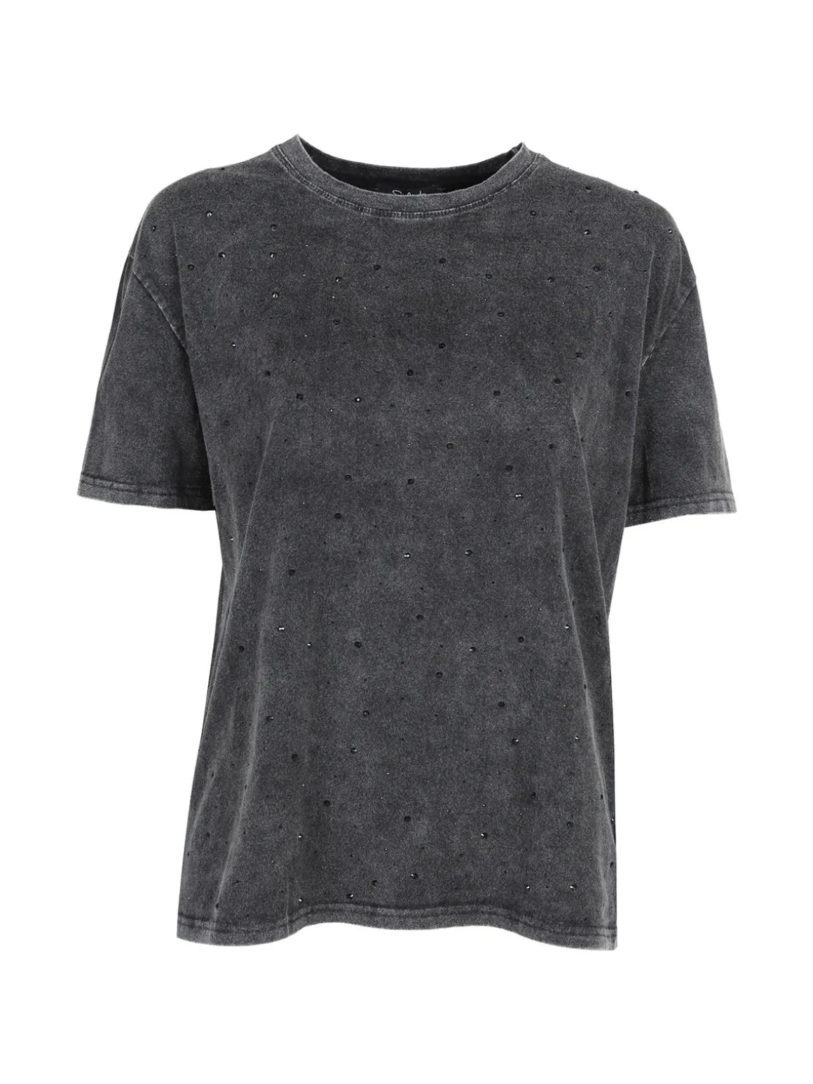 Solada T-shirt oversize da donna con borchie