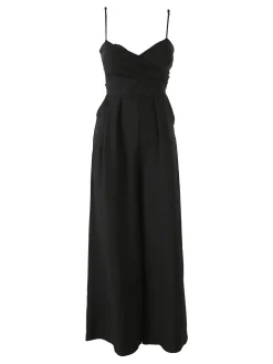 Solada Tuta jumpsuite da donna con spalline sottili e coppe imbottite - nero