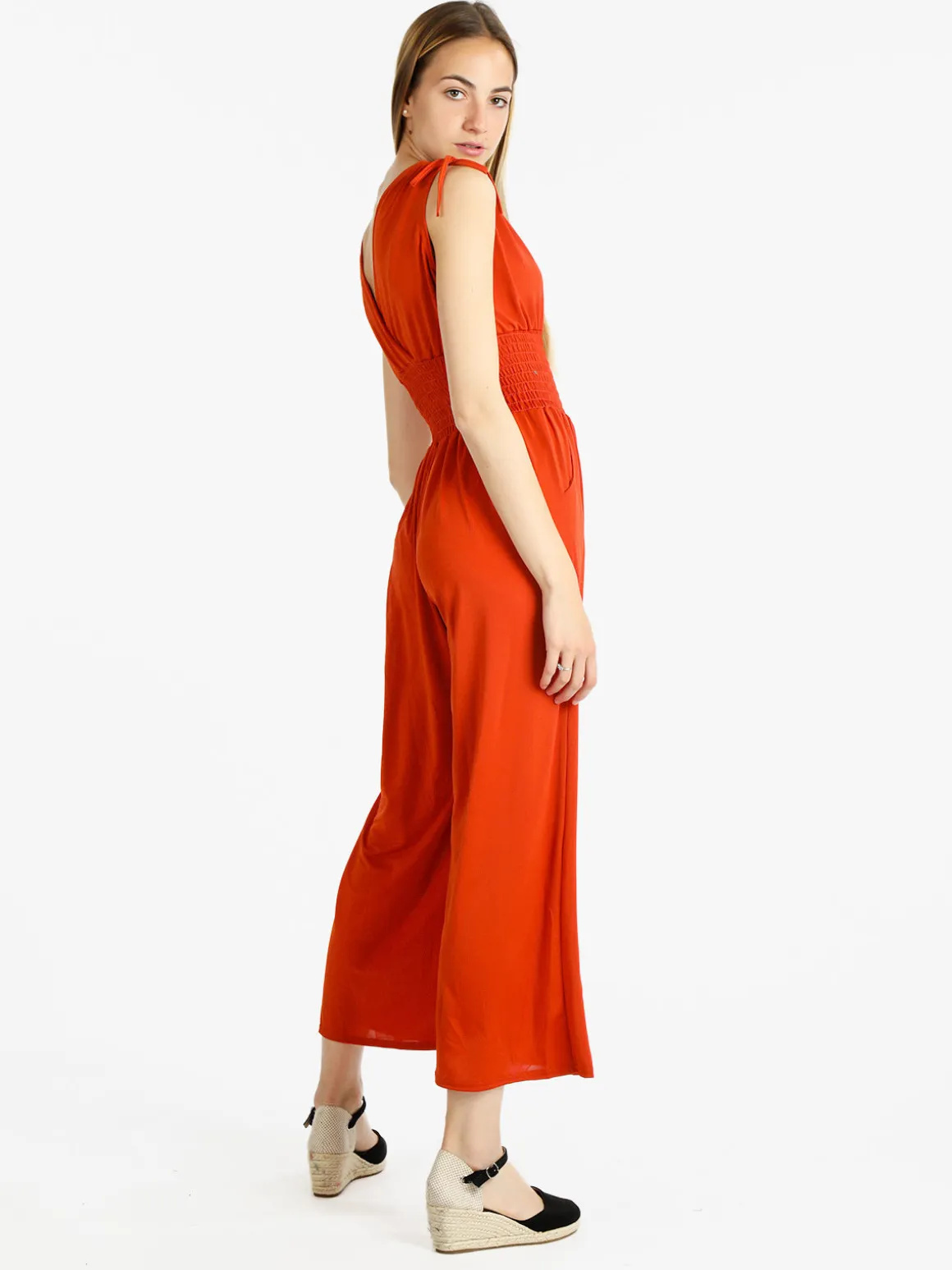 Solada Tuta jumpsuite donna con scollatura a V