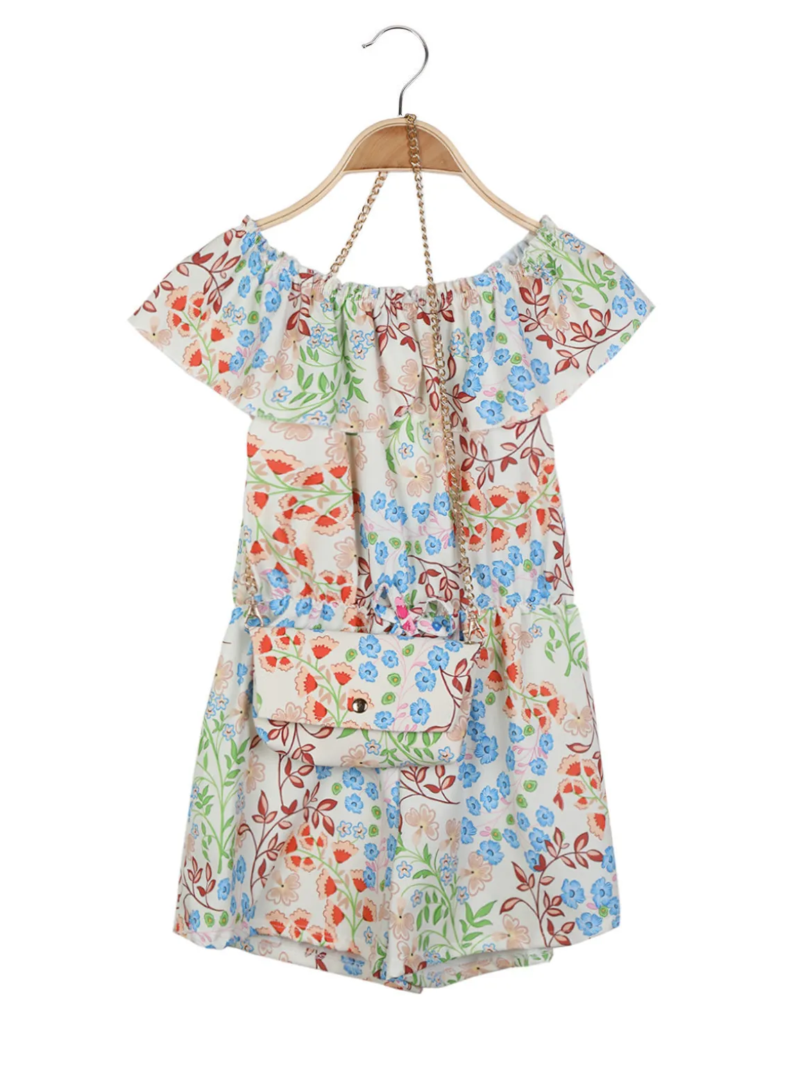 Solada Tutina jumpsuit da bambina a fiori