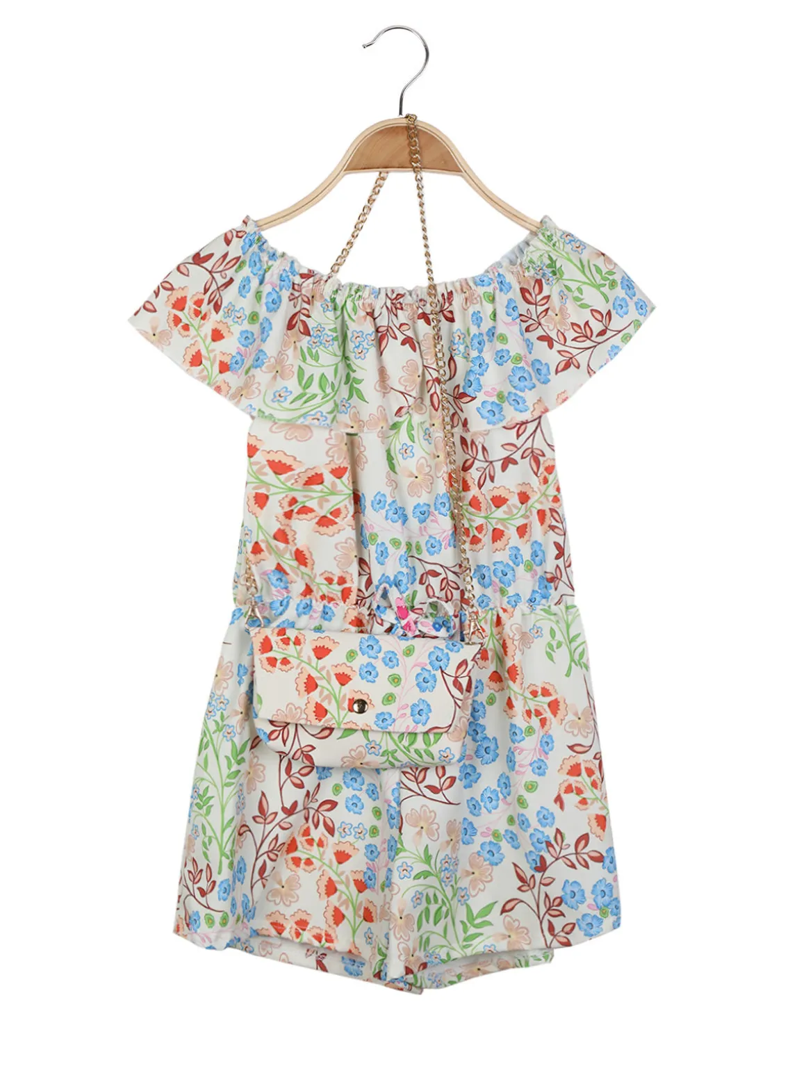 Solada Tutina jumpsuit da bambina a fiori