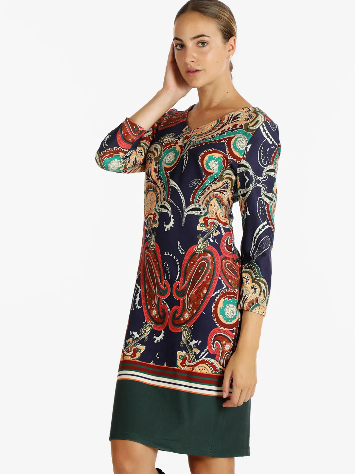 Solada Vestito con stampa donna manica lunga