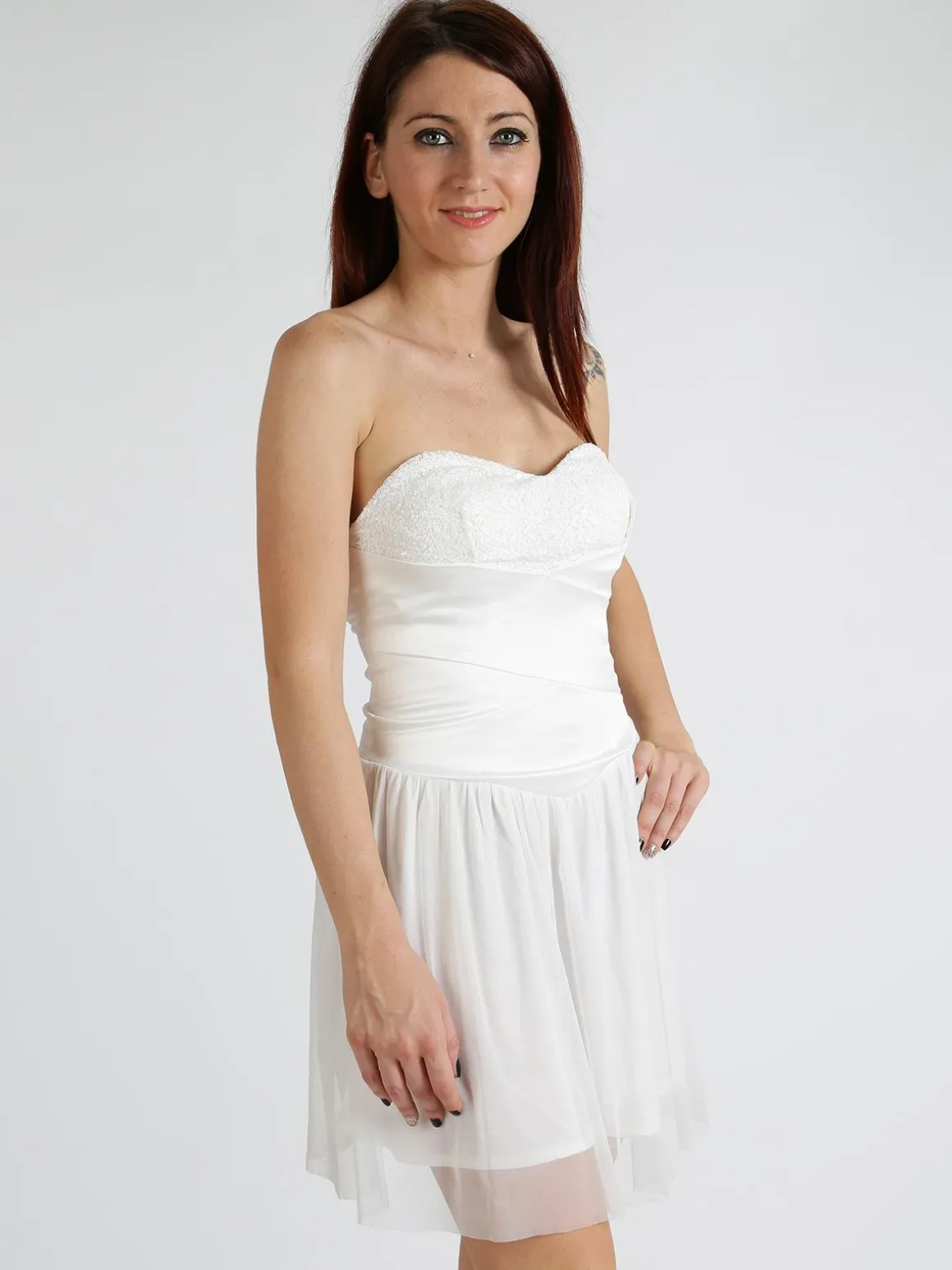 Solada Vestito corto con scollo a cuore