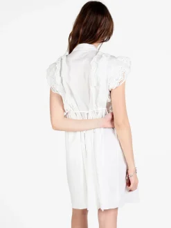 Solada Vestito corto da donna a camicia con volant