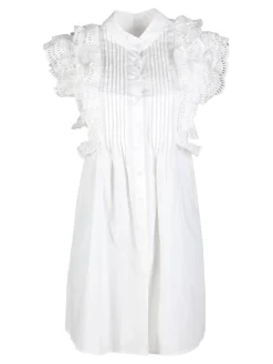 Solada Vestito corto da donna a camicia con volant
