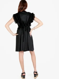Solada Vestito corto da donna a camicia con volant