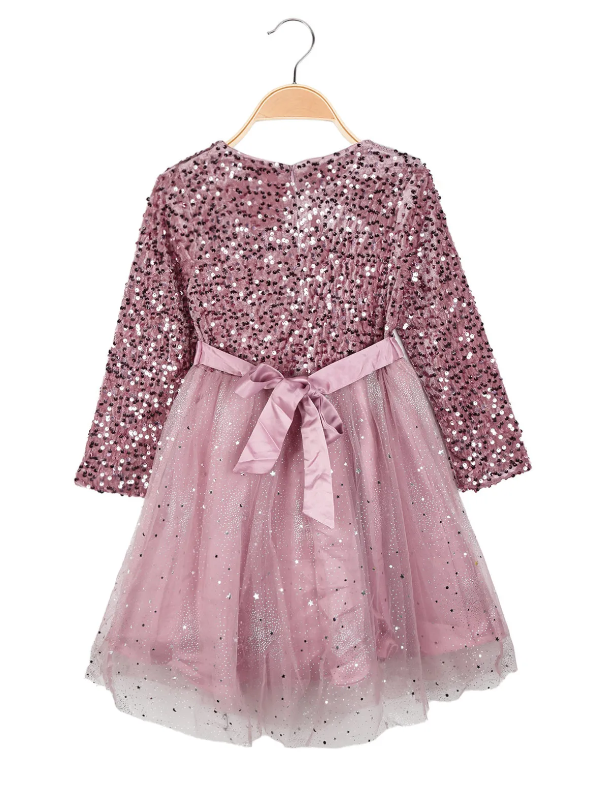 Solada Vestito da bambina elegante con paillettes e gonna in tulle