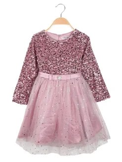 Solada Vestito da bambina elegante con paillettes e gonna in tulle