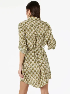 Solada Vestito donna a camicia con maniche lunghe - militare