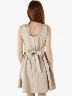 Solada Vestito donna a spalla stretta con scollo quadrato - beige