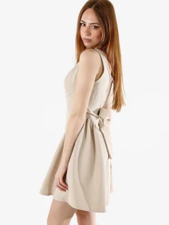 Solada Vestito donna a spalla stretta con scollo quadrato - beige
