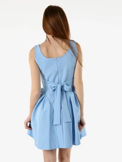 Solada Vestito donna a spalla stretta con scollo quadrato - azzurro