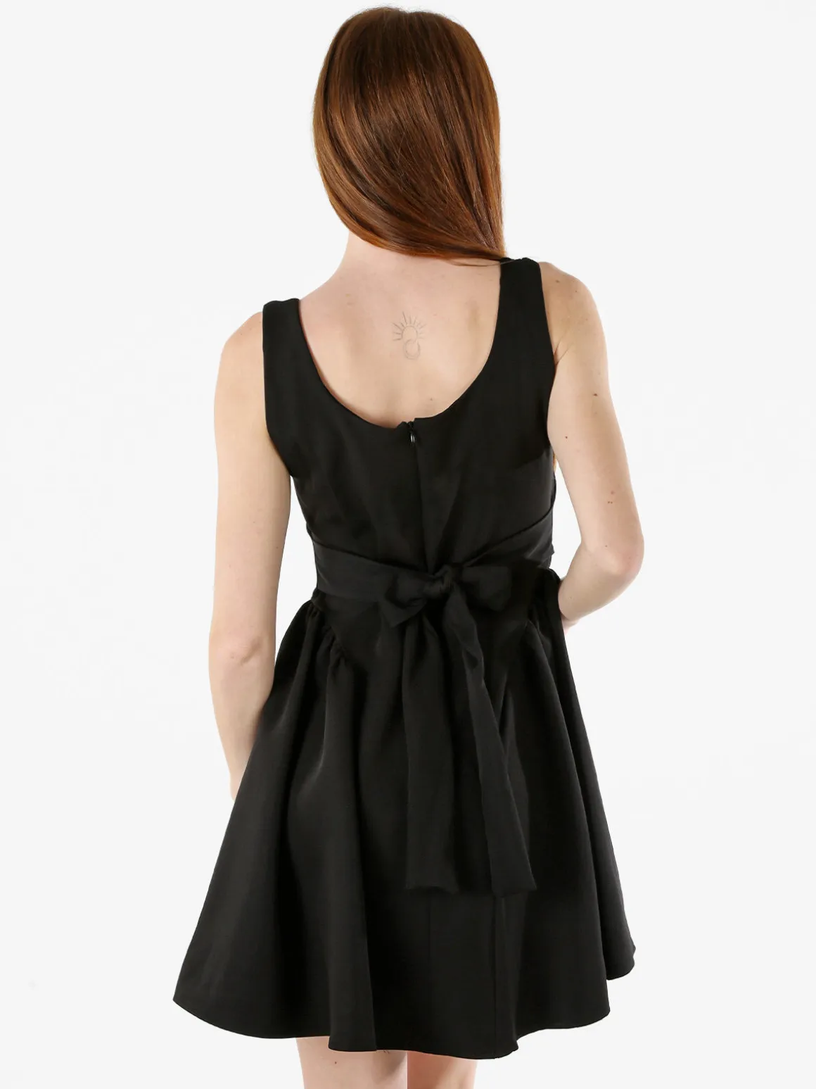 Solada Vestito donna a spalla stretta con scollo quadrato - nero