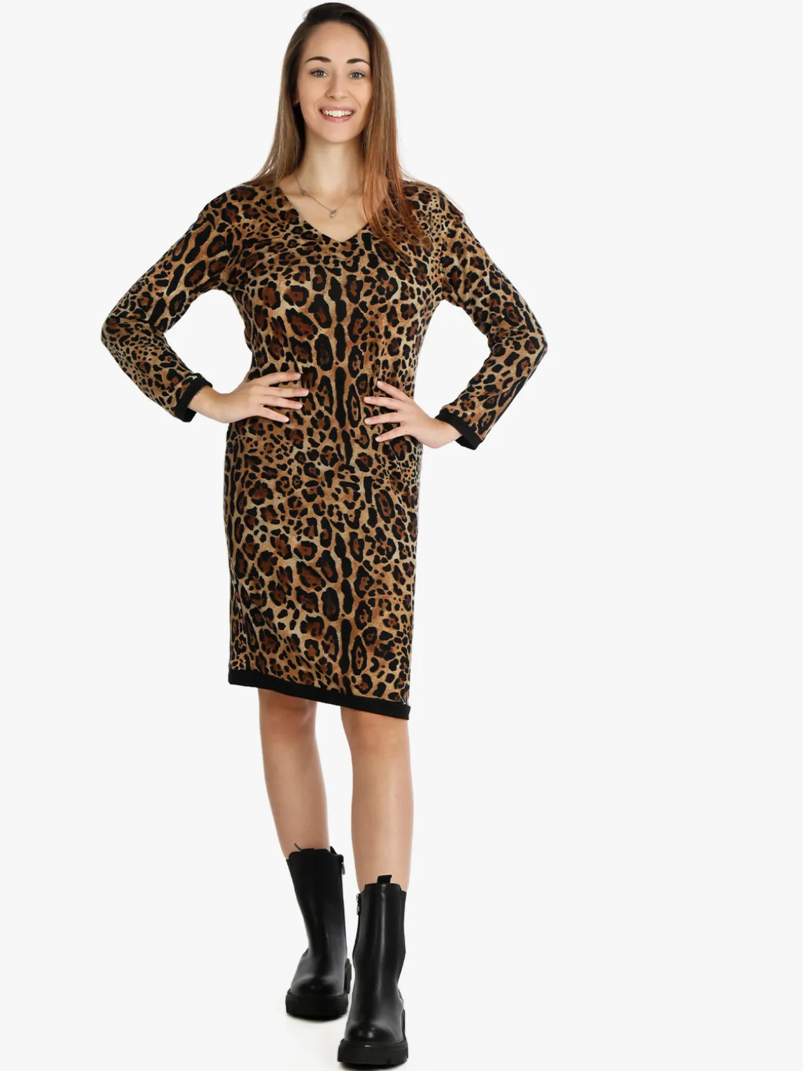 Solada Vestito donna con stampa animalier