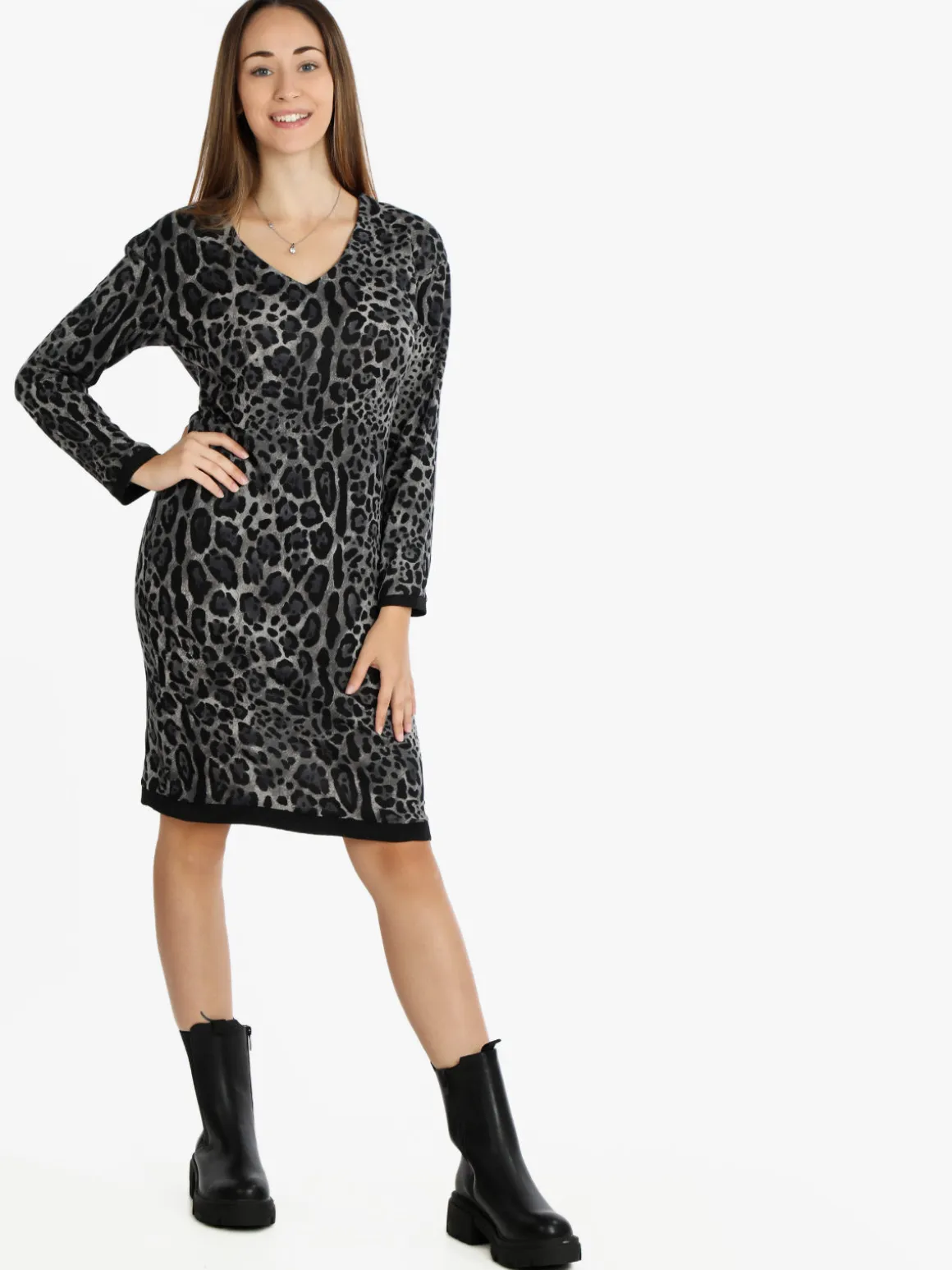 Solada Vestito donna con stampa animalier