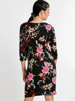 Solada Vestito donna fiorato con maniche 3/4