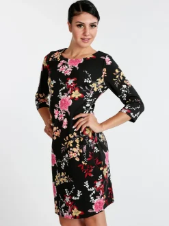 Solada Vestito donna fiorato con maniche 3/4