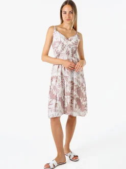 Solada Vestito donna in cotone con spalline strette - beige