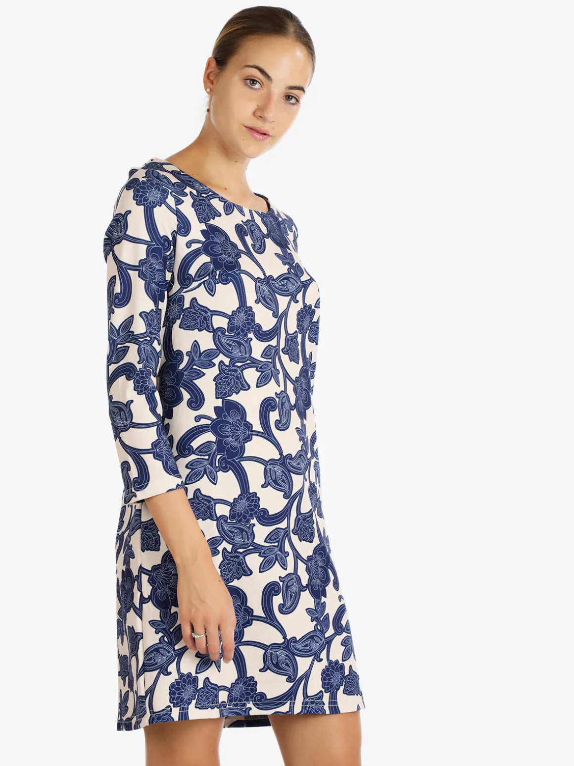Solada Vestito donna manica lunga con stampa floreale