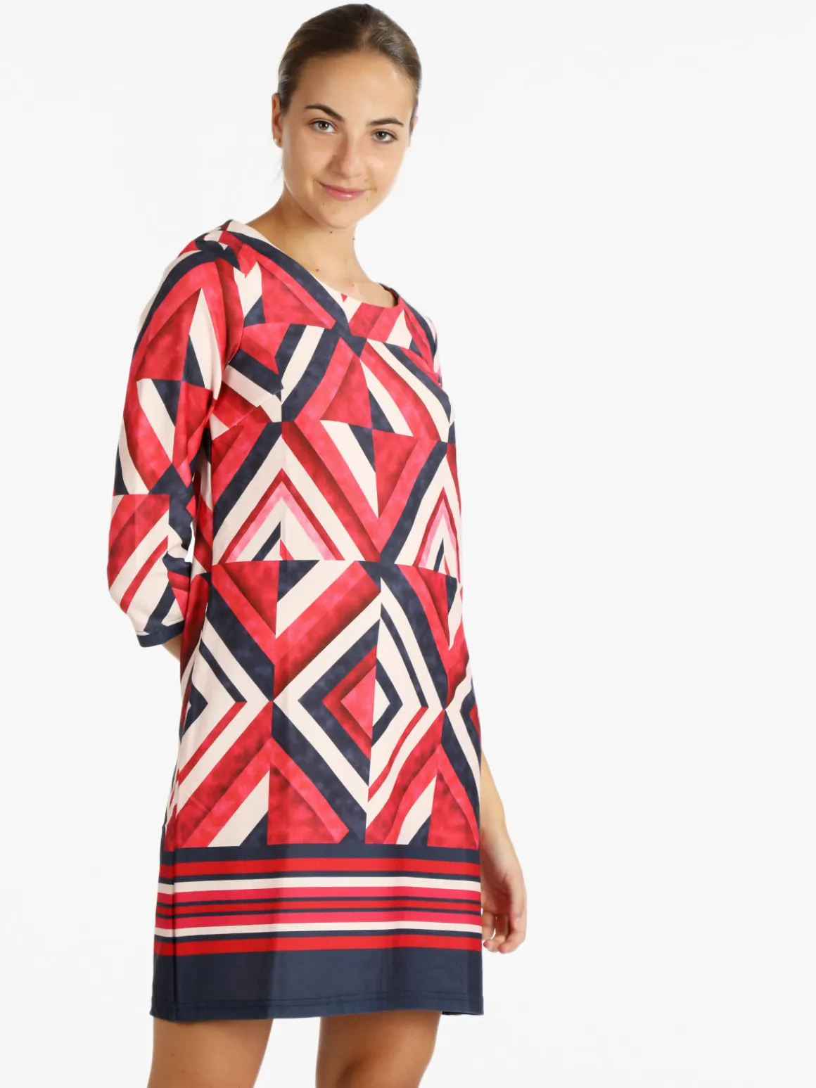 Solada Vestito donna manica lunga con stampa