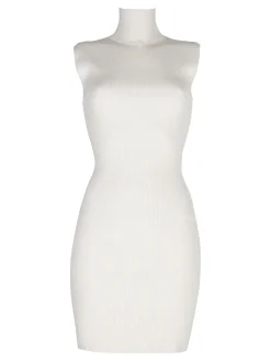 Solada Vestito donna smanicato in maglia con dettagli lurex