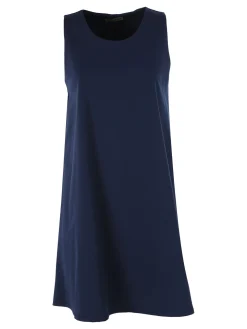Solada Vestito donna svasato senza maniche - blu scuro