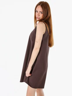 Solada Vestito donna svasato senza maniche - moro