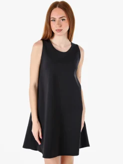 Solada Vestito donna svasato senza maniche - nero