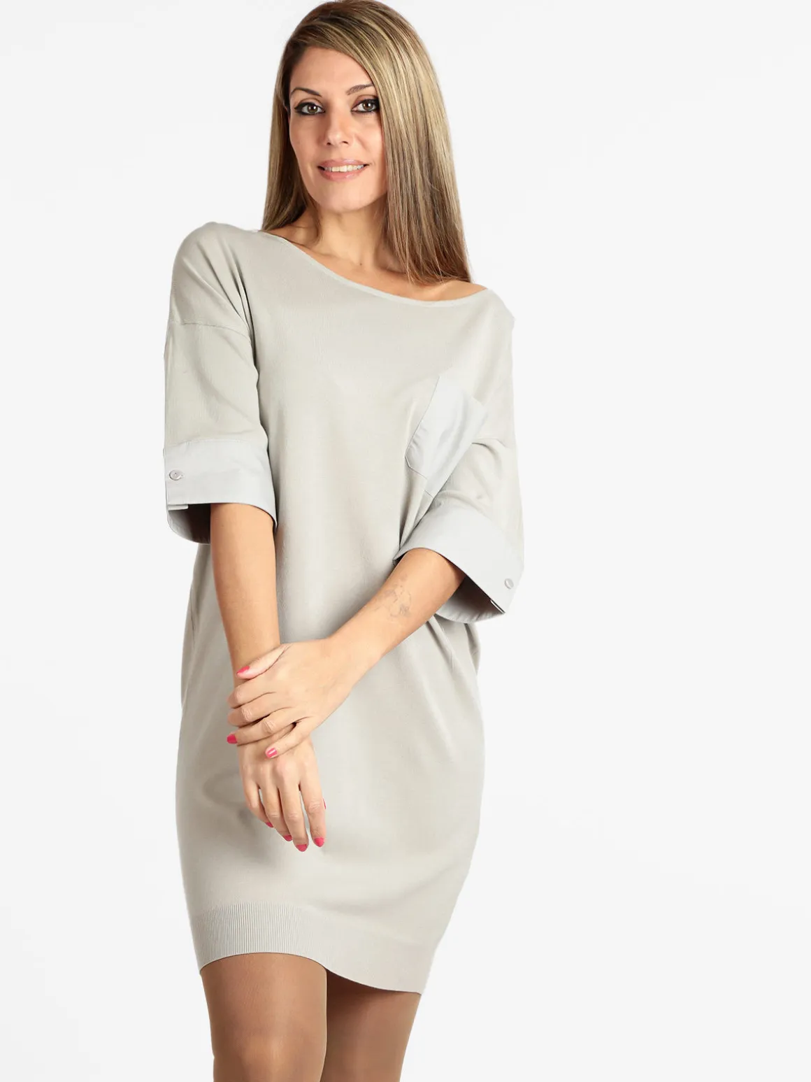 Solada Vestito in maglia con maniche a 3/4