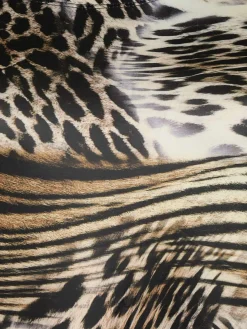 Solada Vestito leopardato manica a 3/4