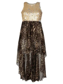 Solada Vestito lungo sul retro con paillettes