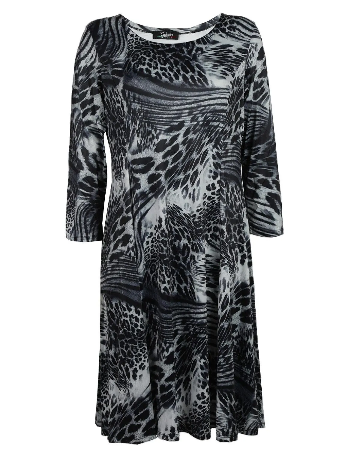 Solada Vestito maculato maniche lunghe