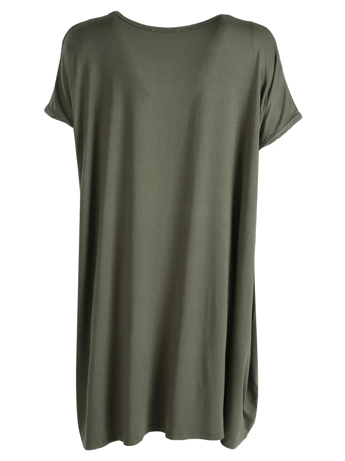 Solada Vestito maxi da donna a maniche corte con taschini - militare