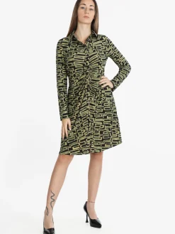 Solada Vestito scamiciato donna con stampa