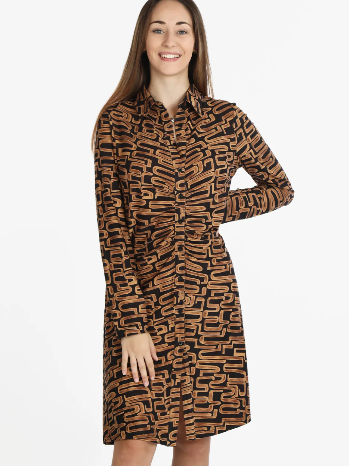 Solada Vestito scamiciato donna con stampa
