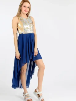 Solada Vestito smanicato con paillettes